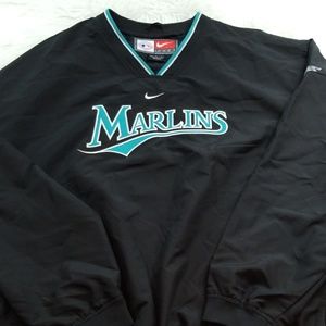 Nike Florida Marlins Pullover Windbreaker Large